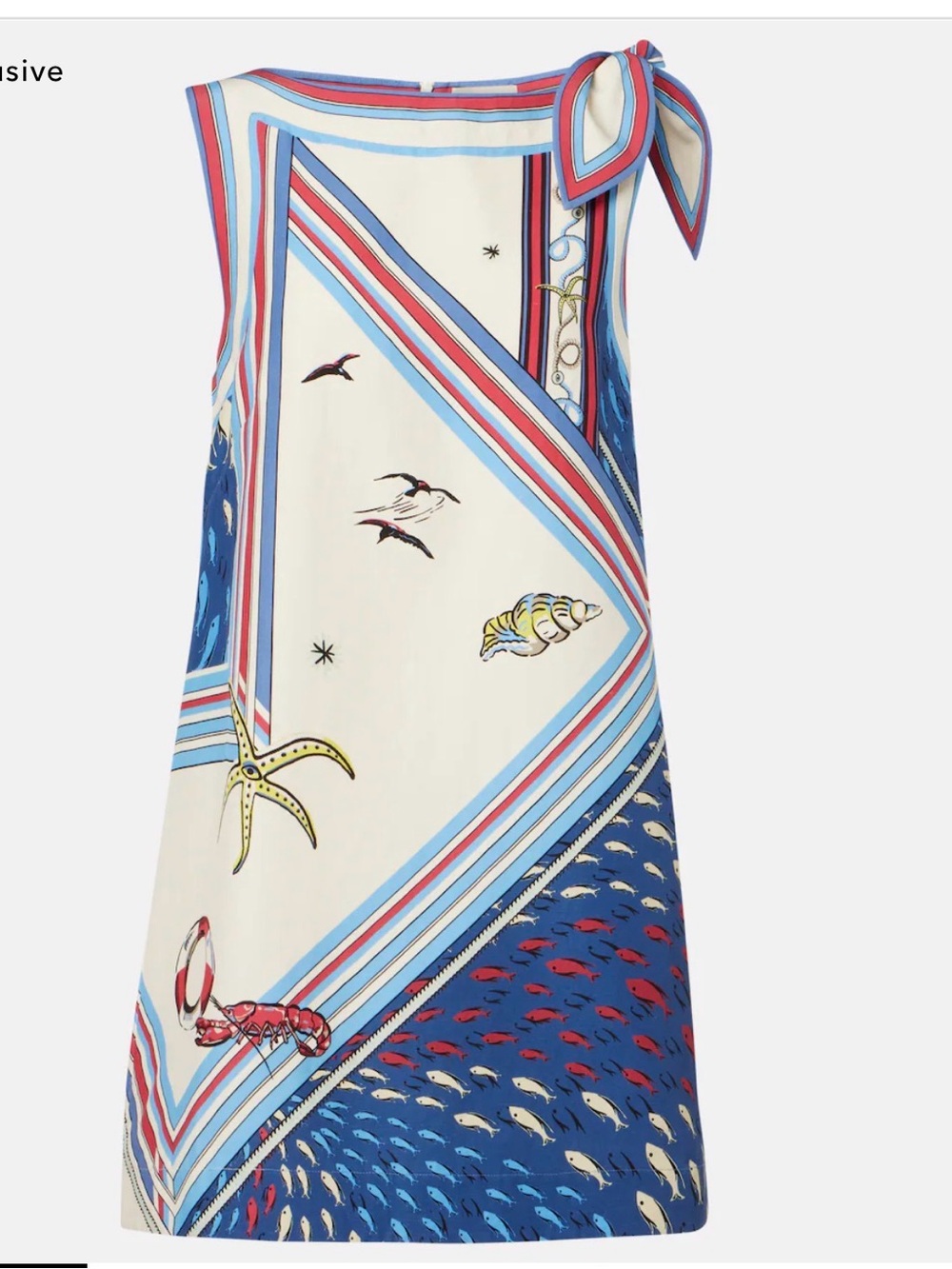 Alemais Apollo bow-detail printed minidress